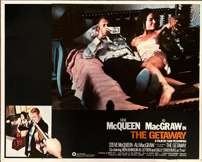 The Getaway (1972) 4x Lobby Cards - R'80,Steve McQueen