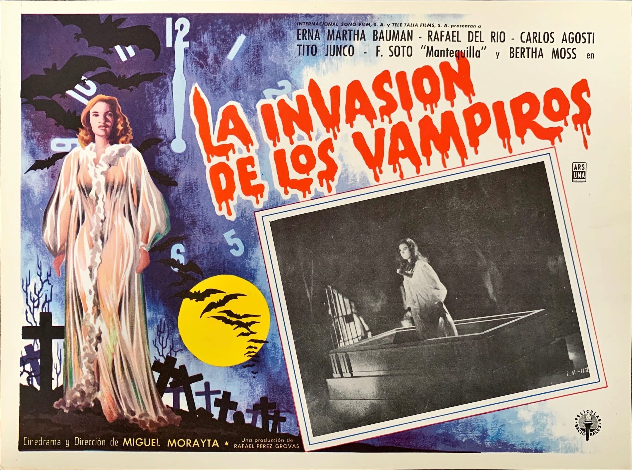 La invasión de los vampiros Mexican lobby cards 3x