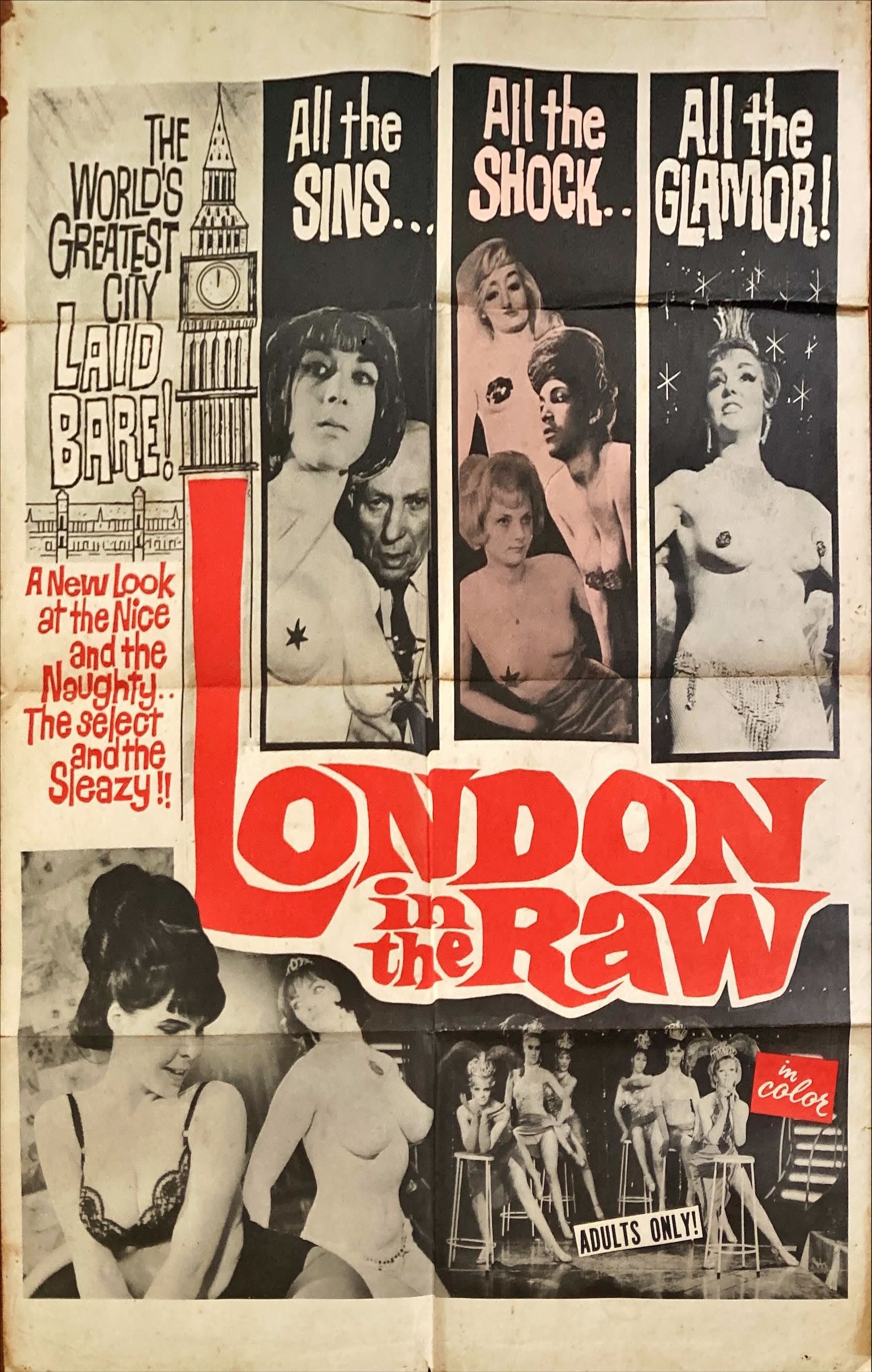 London in the Raw (1965) One Sheet Movie Poster