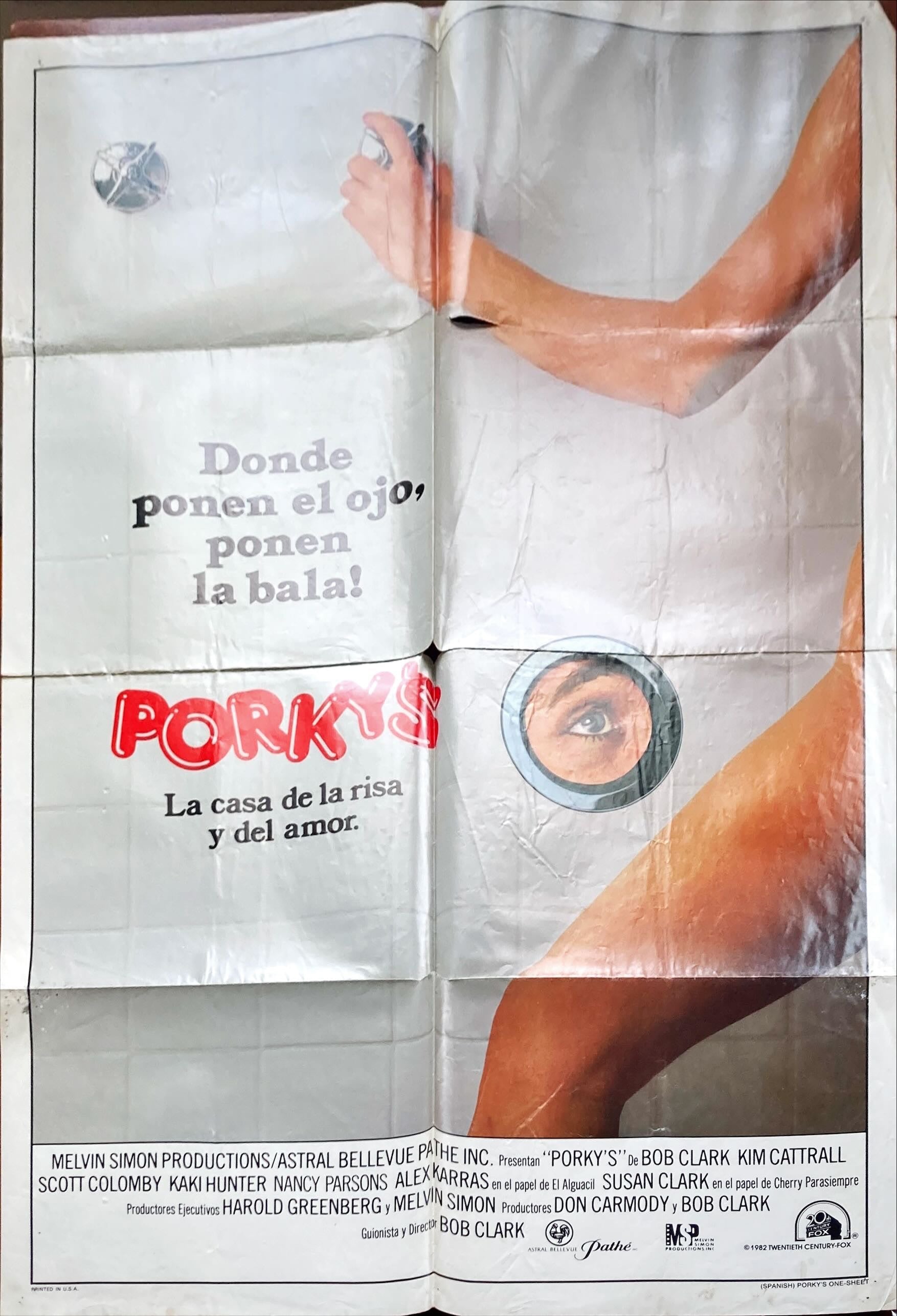 Porky's, spanish lang. 1sh 1982 Bob Clark teenage sex classic