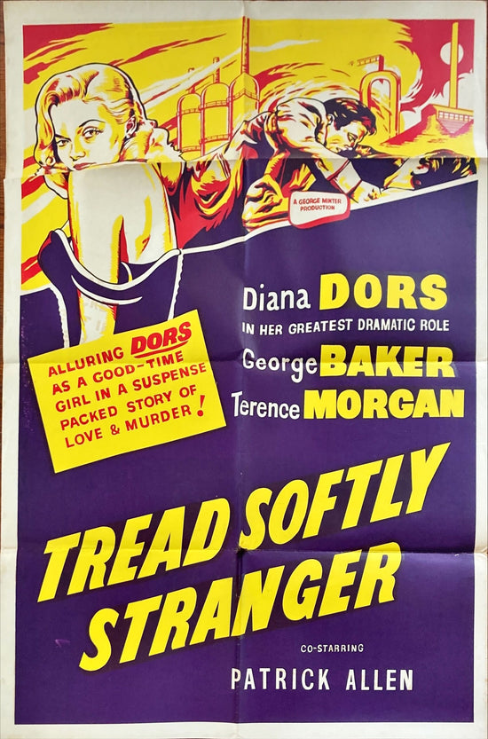 Tread Softly Stranger (1958) One Sheet Movie Poster