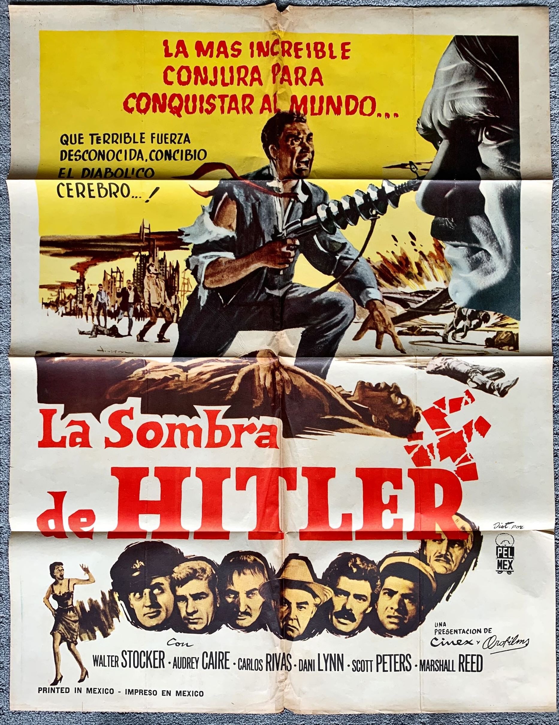 (478) They Saved Hitler's Brain Mexican movie poster