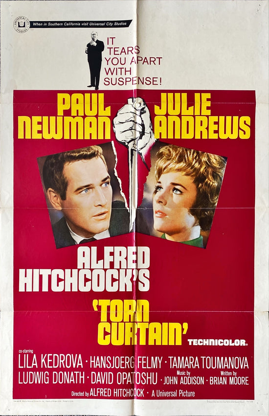 1207 TORN CURTAIN 1sh 1966 Paul Newman, Julie Andrews, Hitchcock