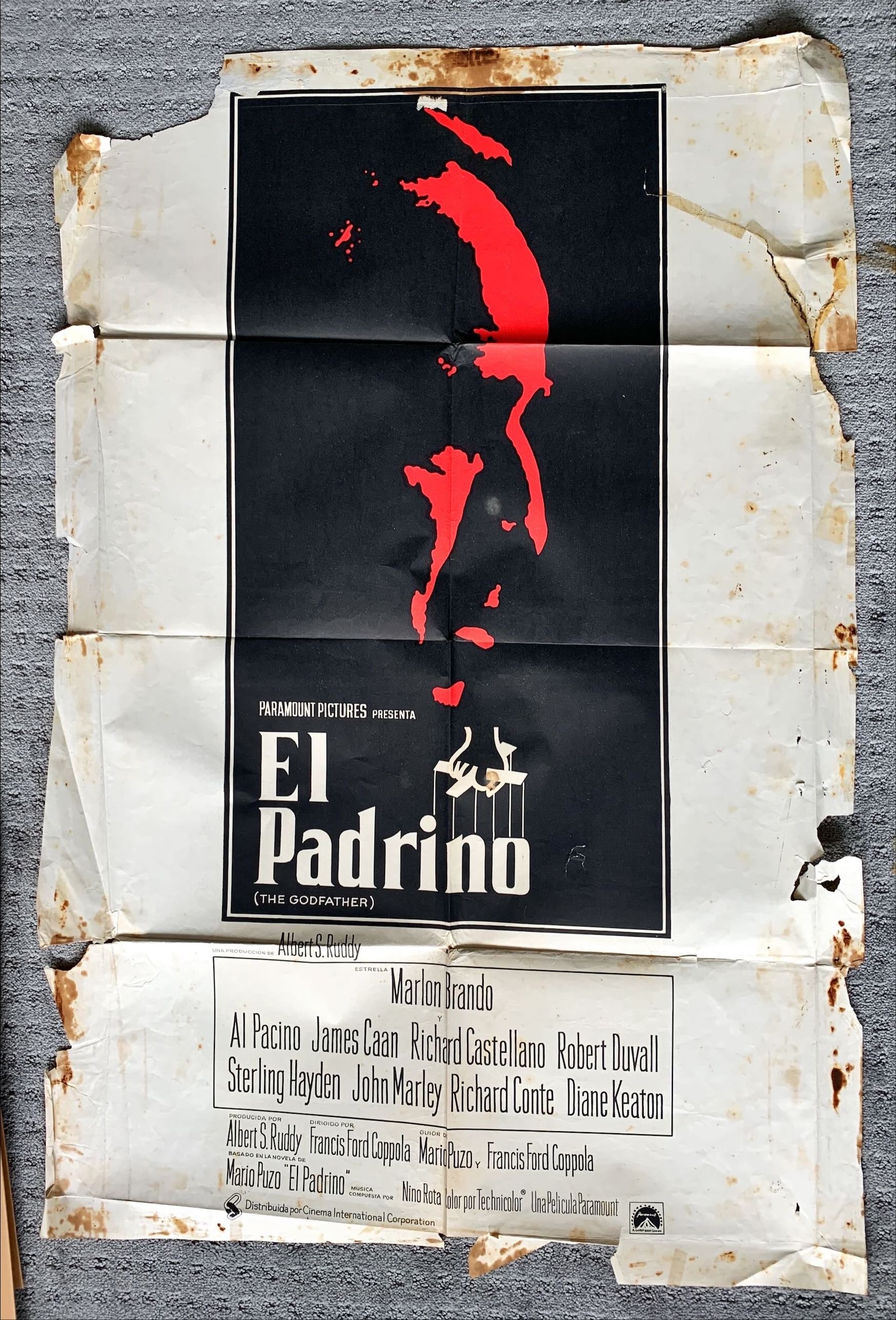 (479) The Godfather Spanish movie poster
