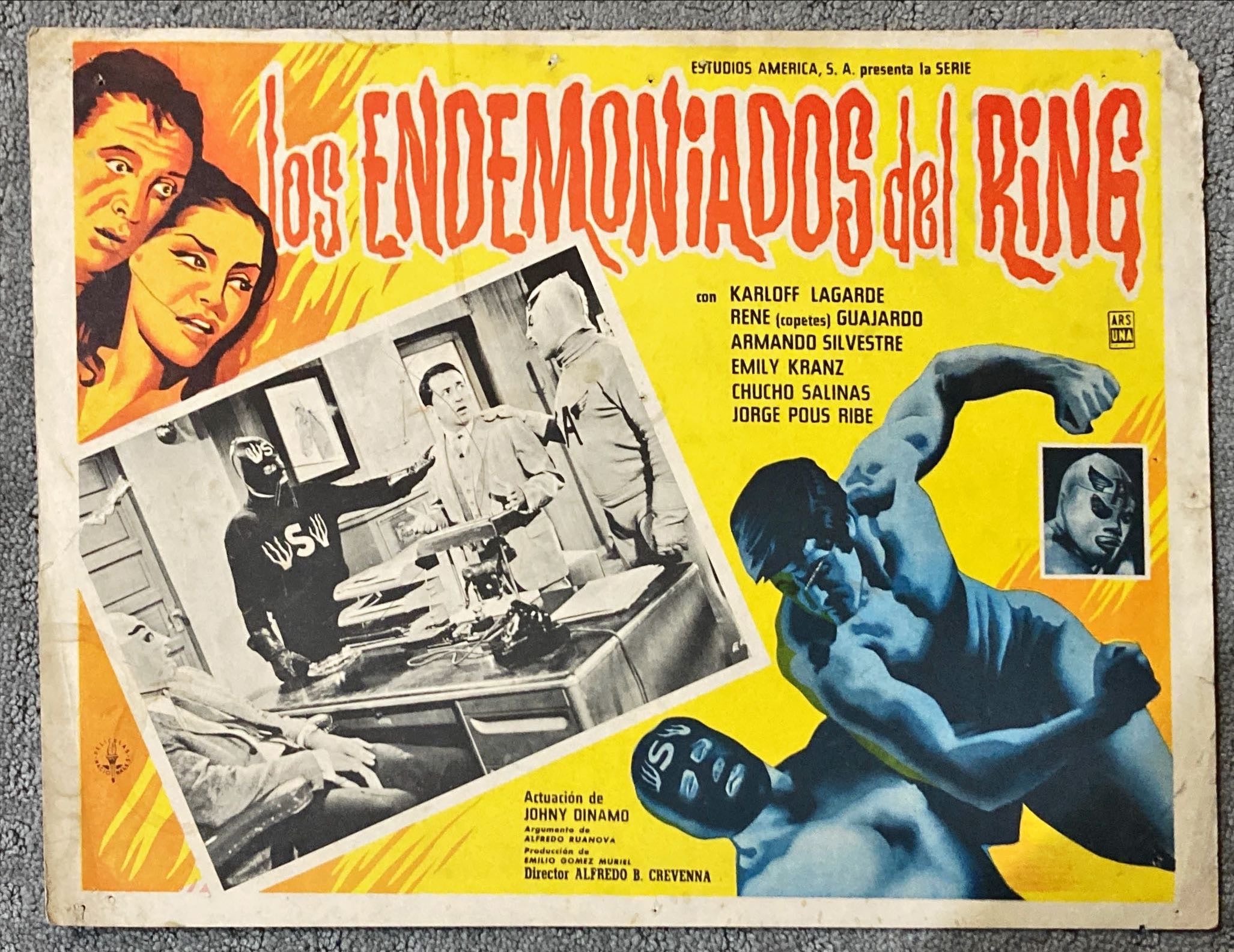 Los Endemoniados del Ring, Mexican Lobby Card