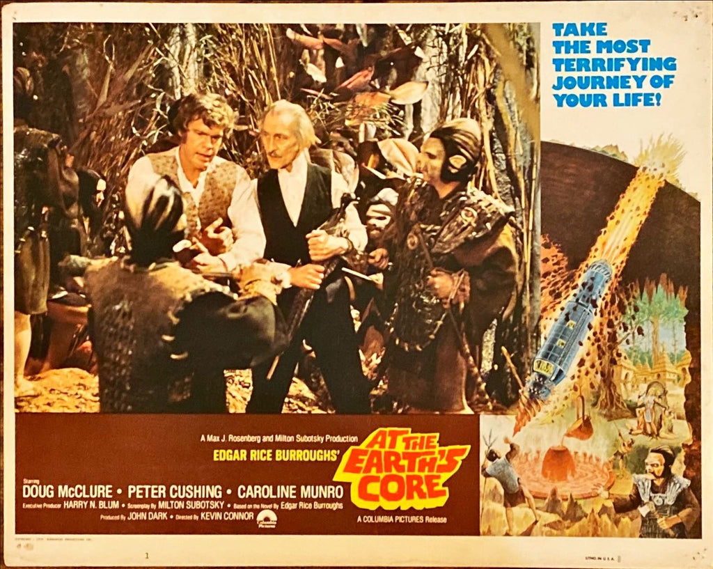 #982 AT THE EARTH'S CORE 3 Lobby Cards 1976 Edgar Rice Burroughs - PosterCollectors.xyz