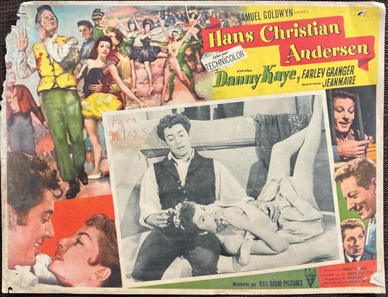 Hans Christian Andersen (1953) Original Vintage Mexican Lobby Card, Danny Kaye