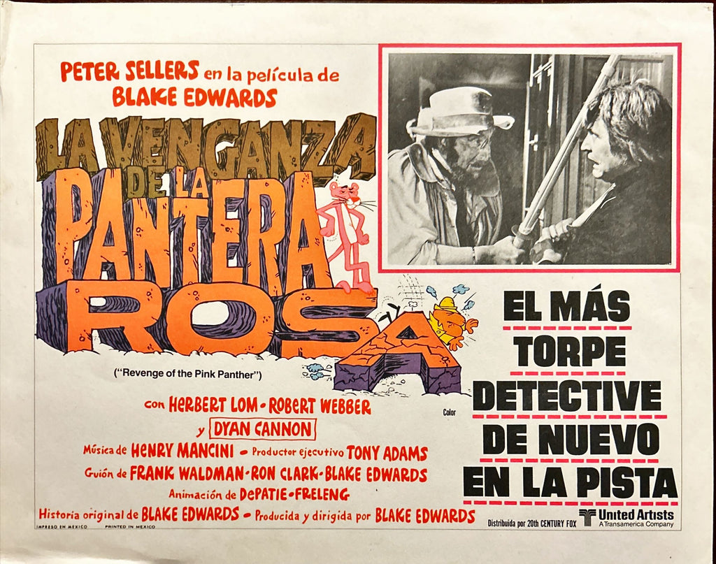 Revenge of the Pink Panther (1978) Original Mexican Lobby Card set X5