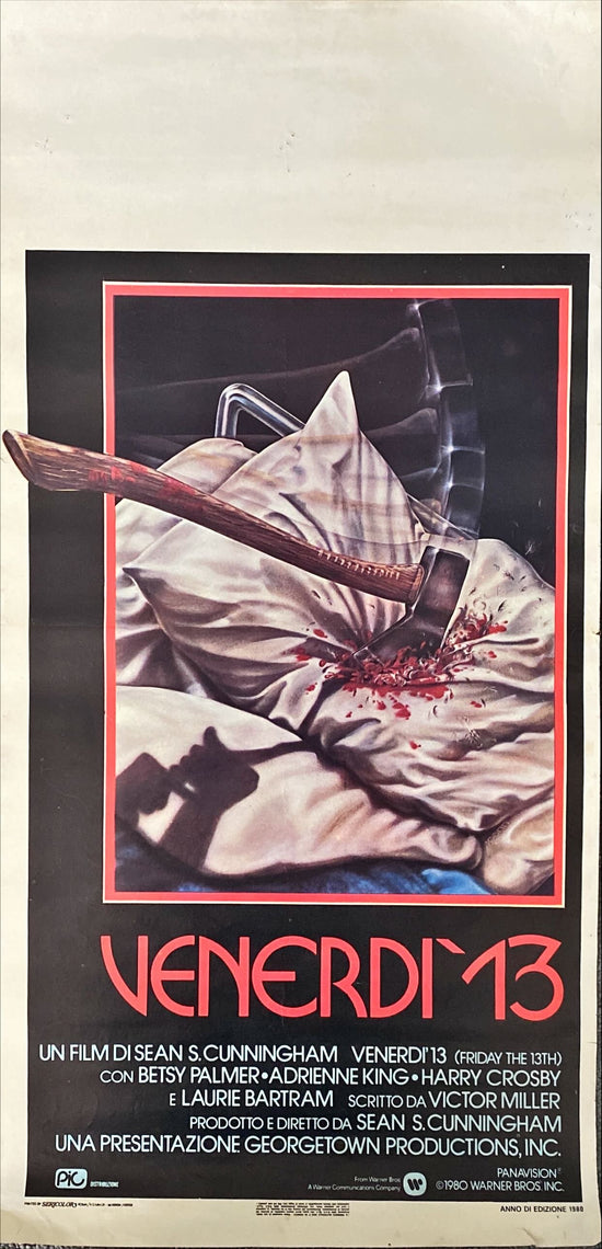 Friday the 13th (1980) Original Locandina Movie Poster - ITA