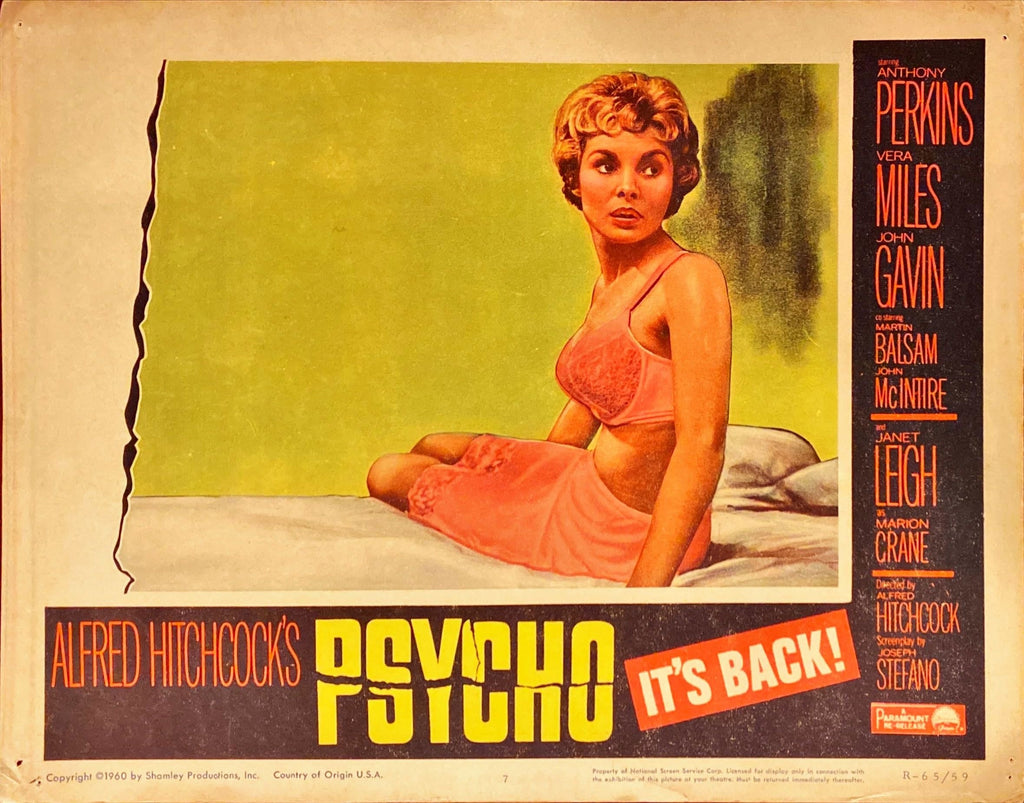 #853 PSYCHO 3 LOBBY CARDS R1965 Alfred Hitchcock - PosterCollectors.xyz