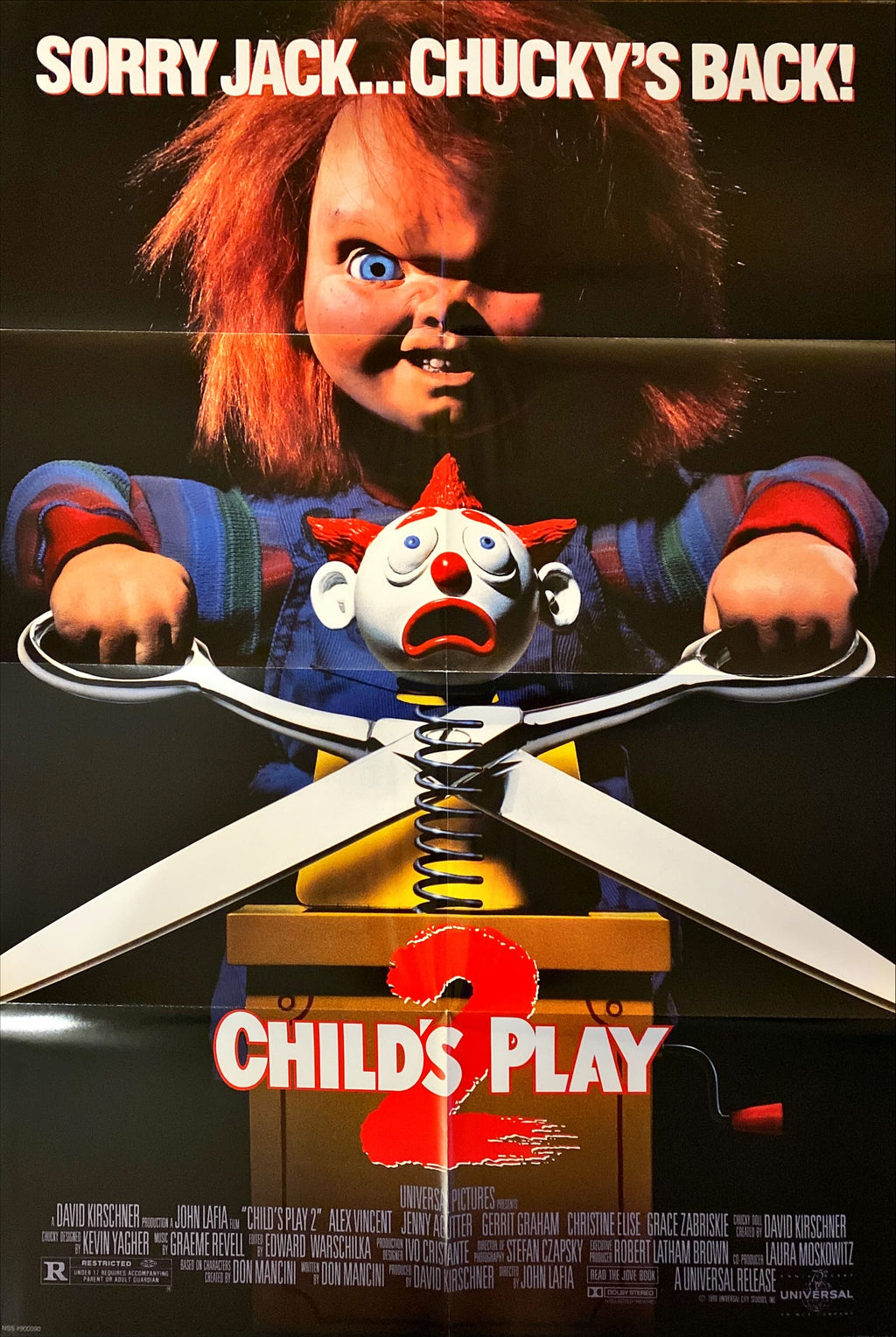 #2209 CHILD'S PLAY 2 1sh 1990