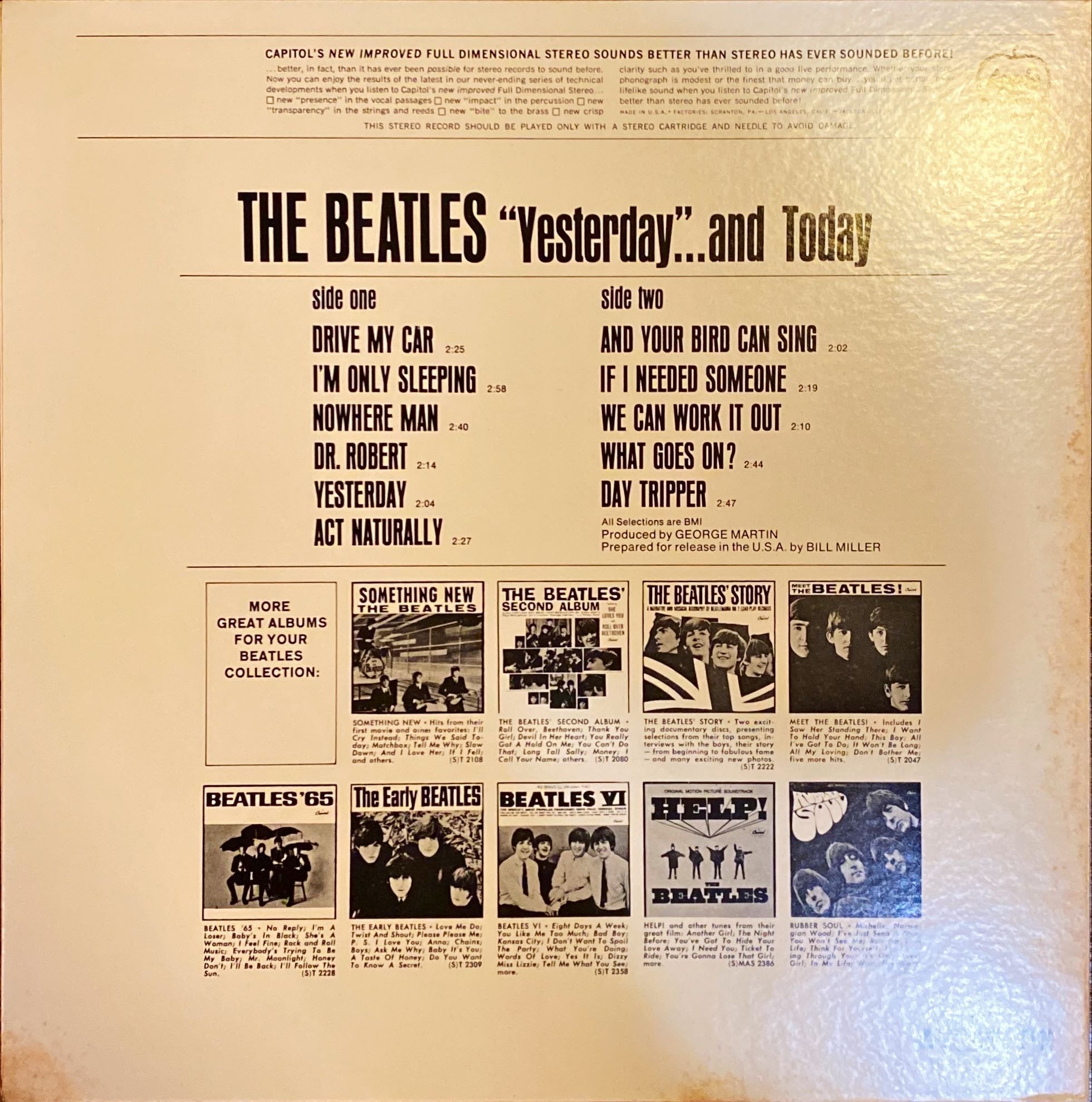 The Beatles - Yesterday and Today Rare Japanese Vinyl