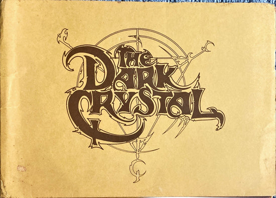 A31 DARK CRYSTAL spiral-bound promo book 1982 Jim Henson & Frank Oz, die-cut embossed cover, rare