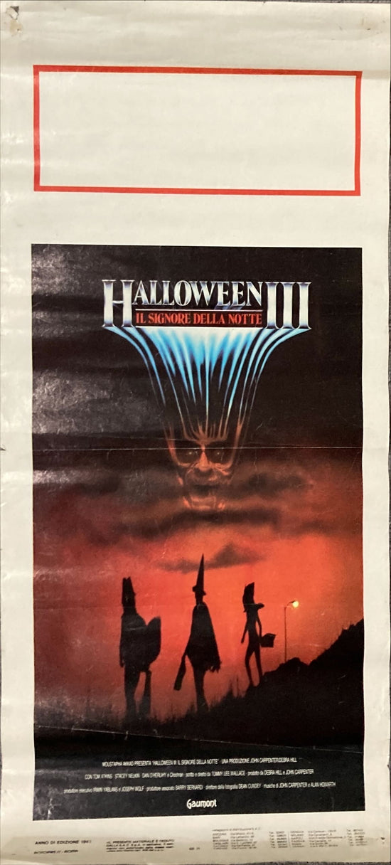 Halloween 3 (1988) Original Locandina Movie Poster - ITA