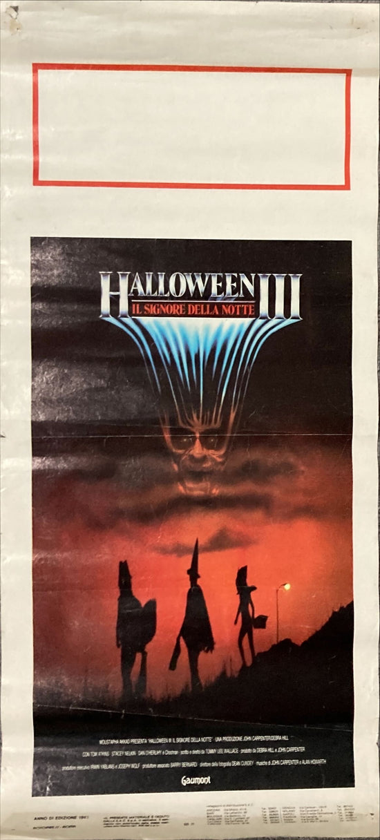 Halloween 3 (1988) Original Locandina Movie Poster - ITA