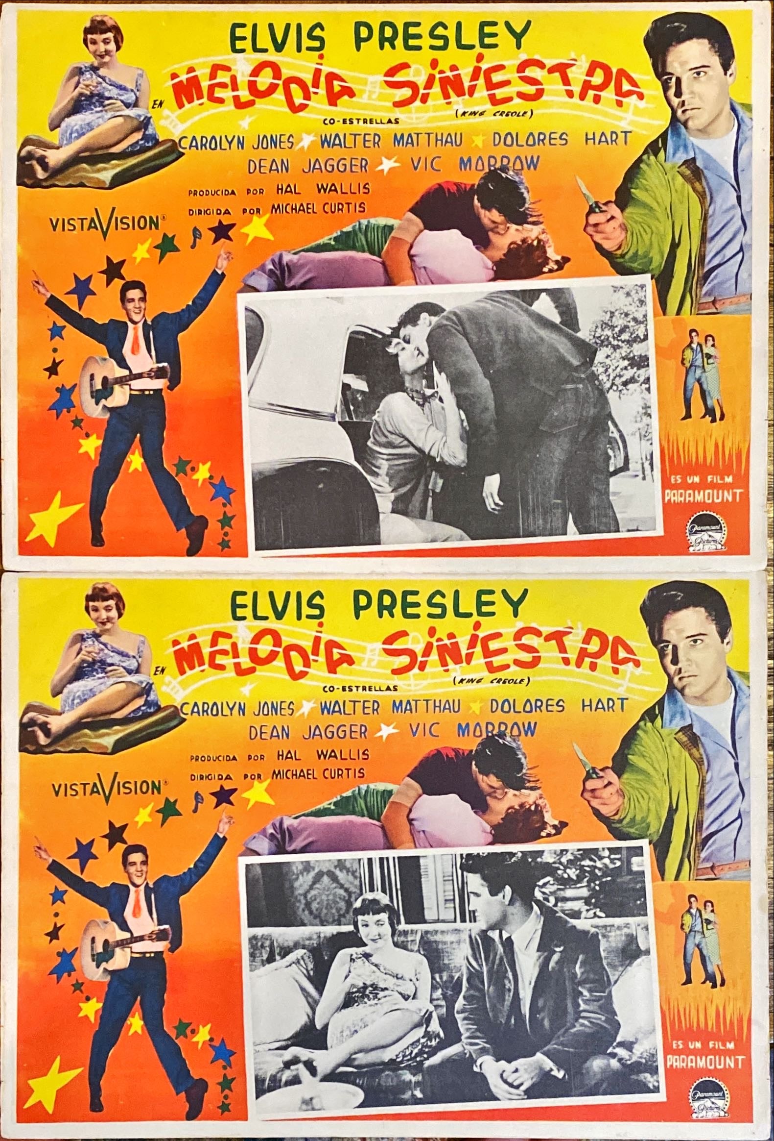 #974 KING CREOLE Mexican Lobby Cards x2p '59 - PosterCollectors.xyz