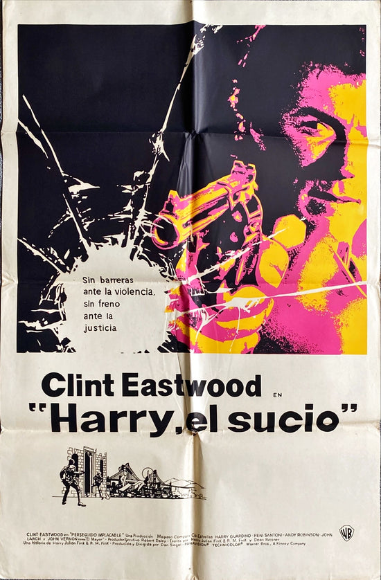 Dirty Harry (1972) One Sheet Movie Poster - ARG