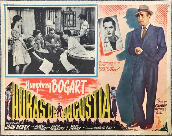 Horas de angustia Humphrey Bogart Mexican lobby card