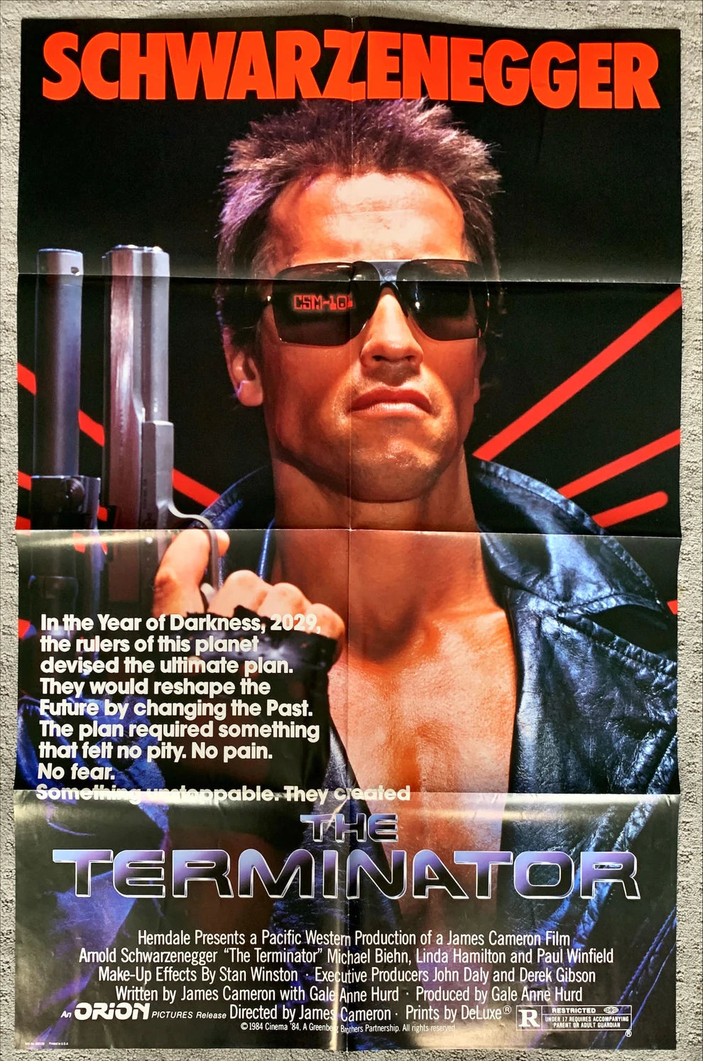 #111 Terminator 1984 Original Movie Poster