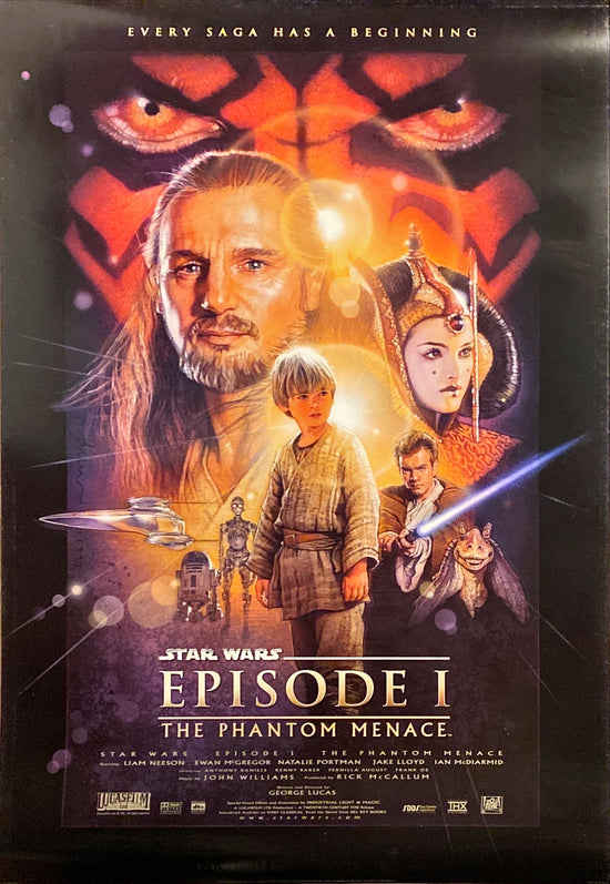 Star Wars Episode I: The Phantom Menace, style B fan club 1sh 1999 George Lucas, Drew Struzan art