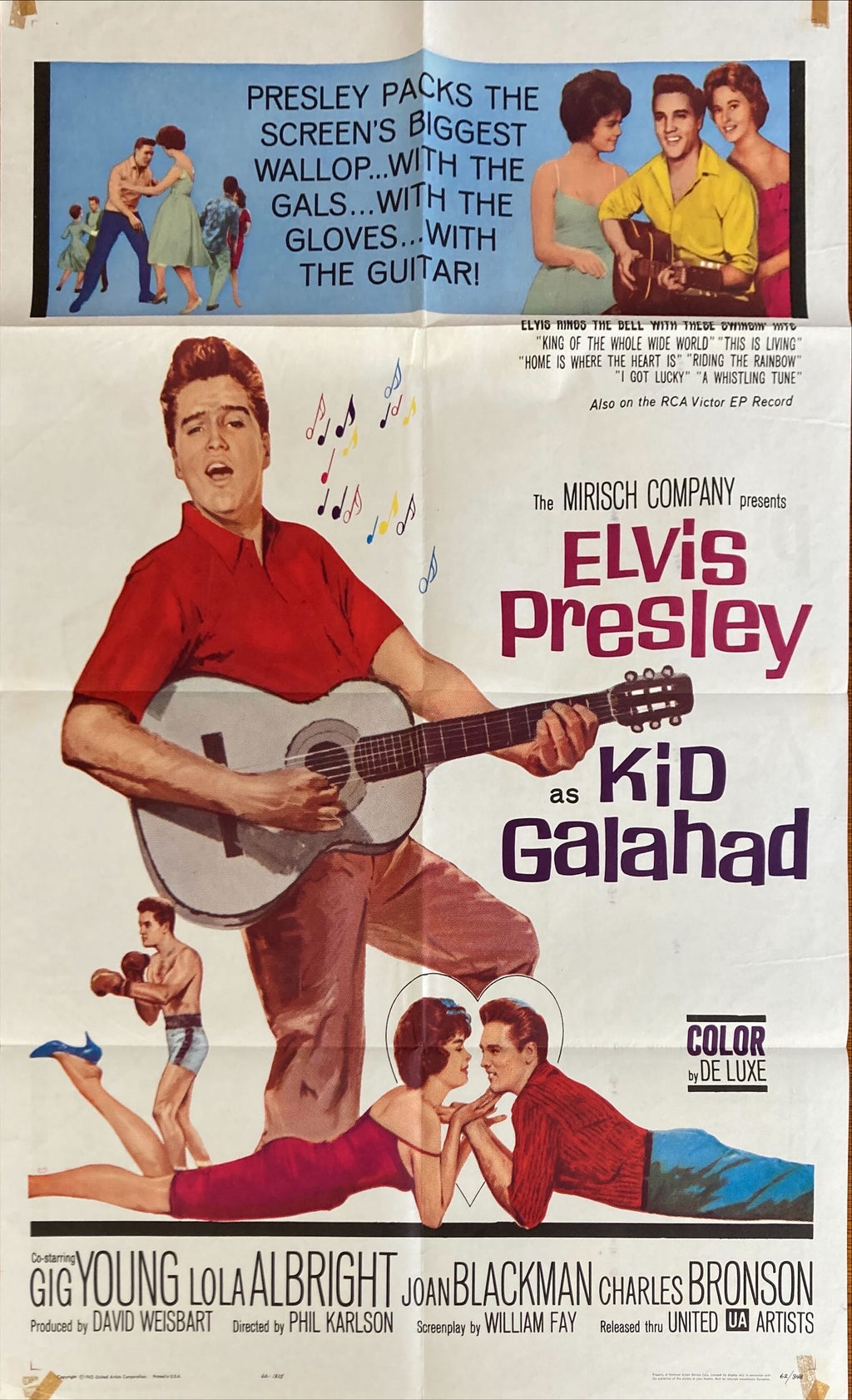 Kid Galahad (1962) Original One Sheet Movie Poster