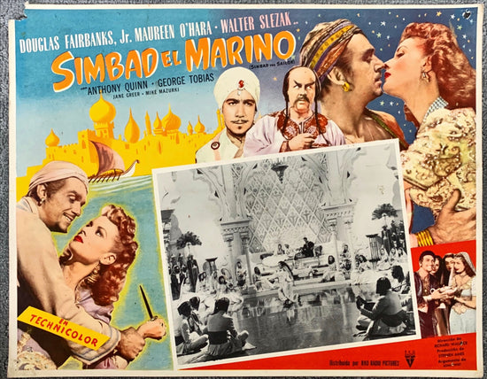 Sinbad the Sailor (1962) 3x Lobby Cards - MX