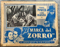 The Mark of Zorro Tyrone power Mexican lobby card