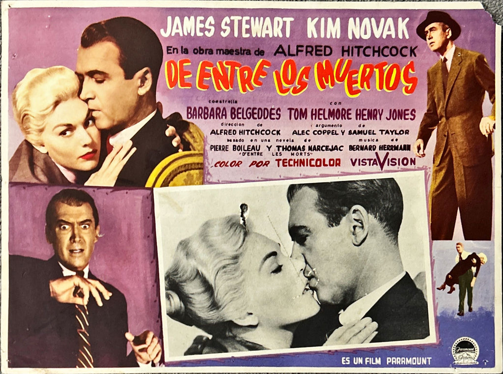 Vertigo (1958) Original Mexican Lobby Cards, Hitchcock