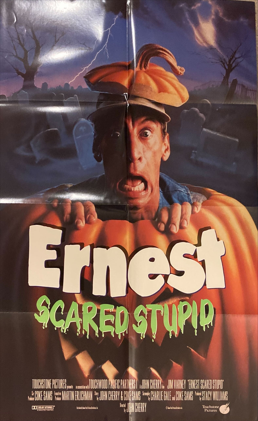 #2290 ERNEST SCARED STUPID int'l DS 1sh '91 Alvin art