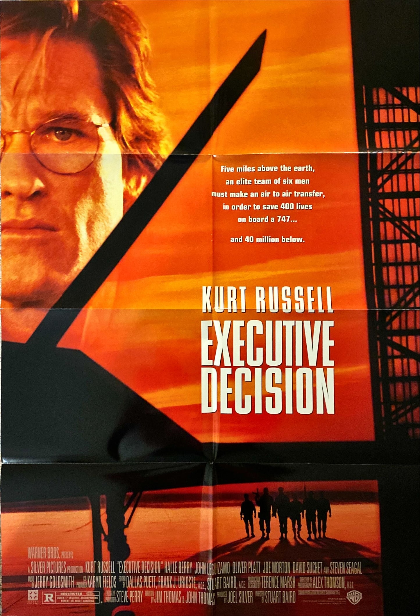 Executive Decision, 1sh '96 Kurt Russell, Halle Berry