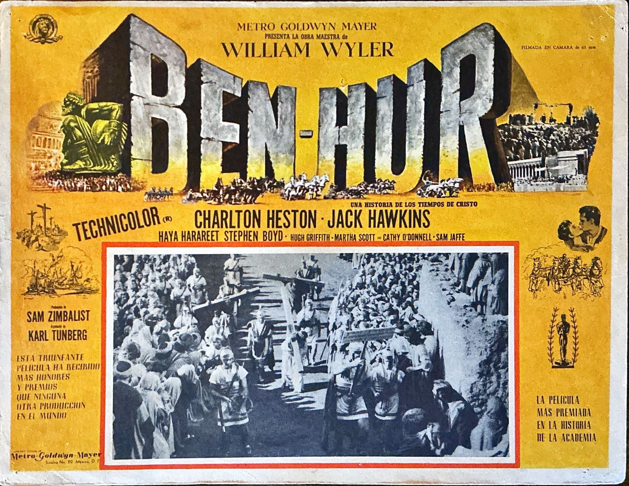 Ben Hur 2x Lobby Cards - R'60, MX