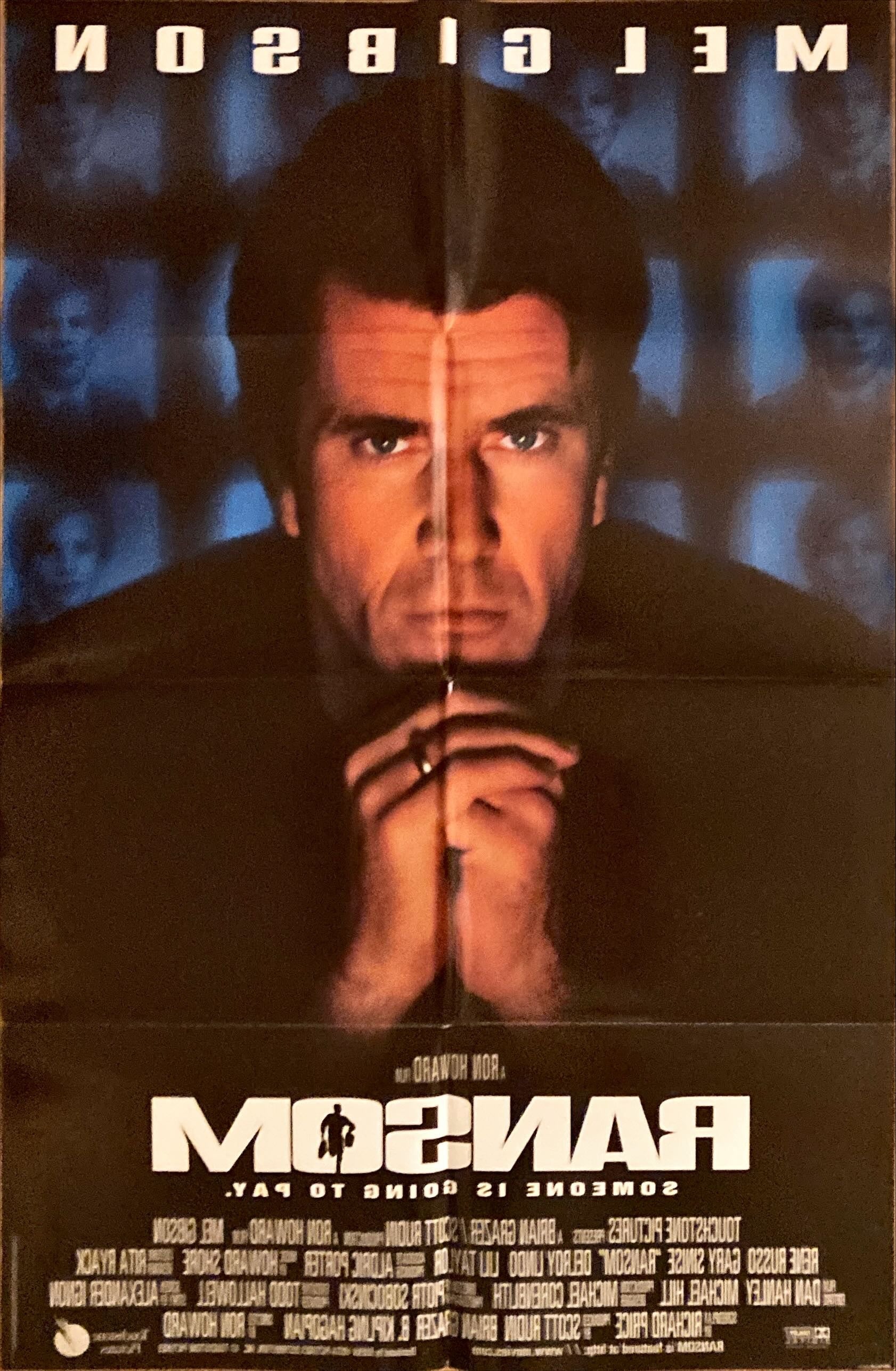 Ransom,  DS Folded 1sh 1996 Mel Gibson