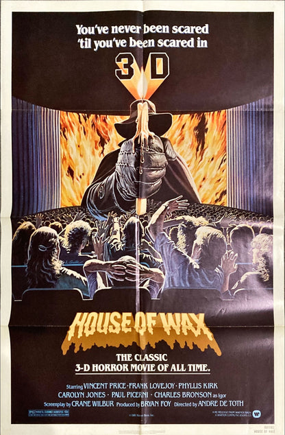 House of Wax () One Sheet Movie Poster - R81, 3D, Vincent Price