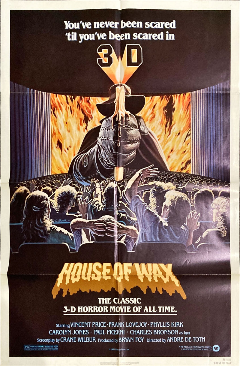House of Wax () One Sheet Movie Poster - R81, 3D, Vincent Price