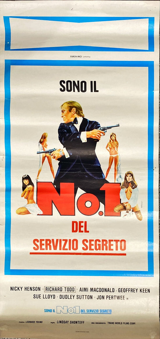 Sono Il No. 1 Del Servizio Segreto (1977) Original Italian Locandina Movie Poster