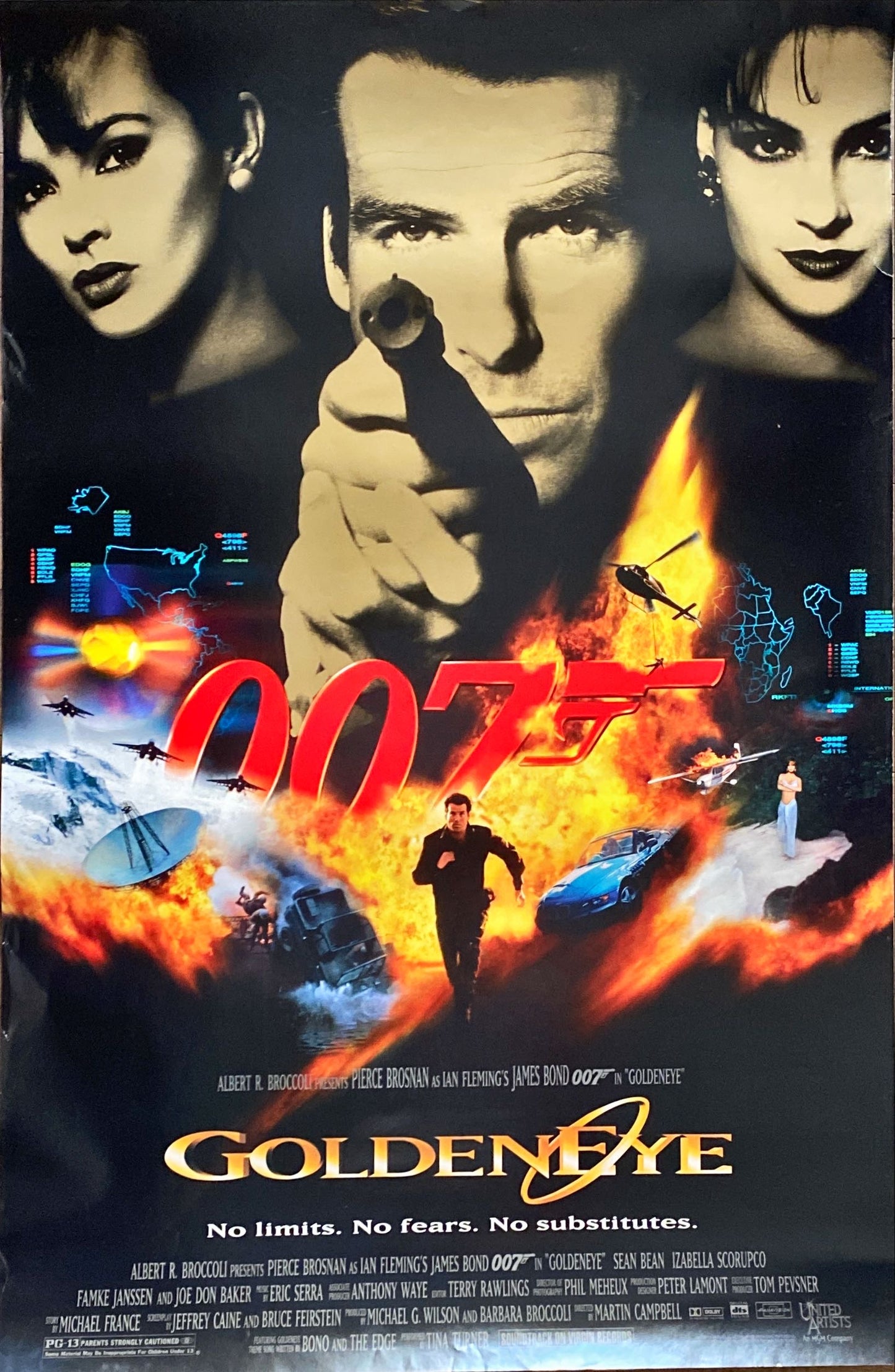 Goldeneye (1995) One Sheet Movie Poster - James Bond