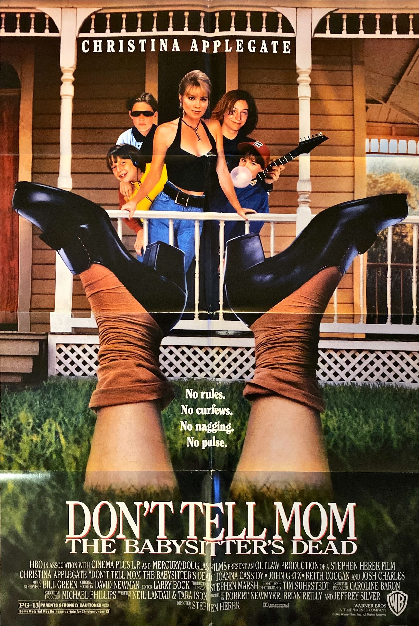 Don’t tell mom the babysitter is dead (1991) One Sheet Movie Poster - Christina Applegate