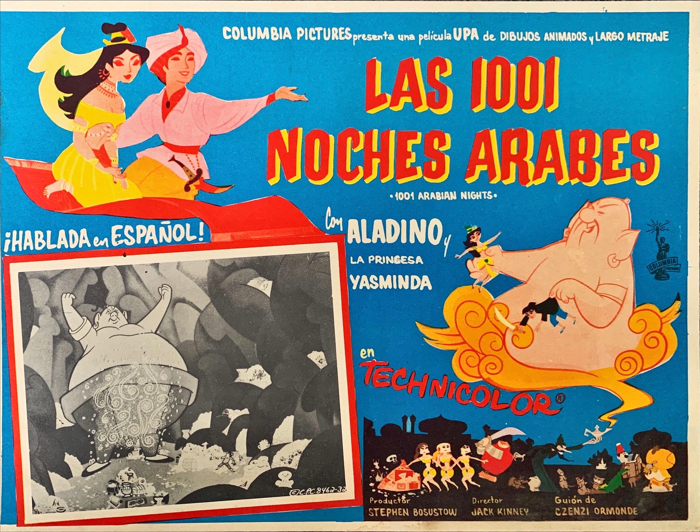 (319)  1001 Arabian Nights Mexican lobby card