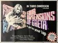 Four Dimensions of Greta (1972) One Sheet Movie Poster - British Quad