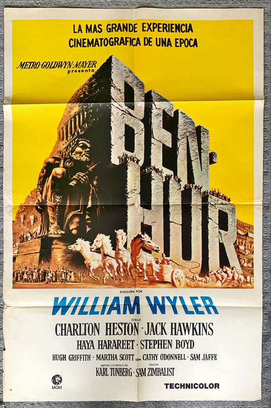 Ben Hur (1960) One Sheet Movie Poster - ARG