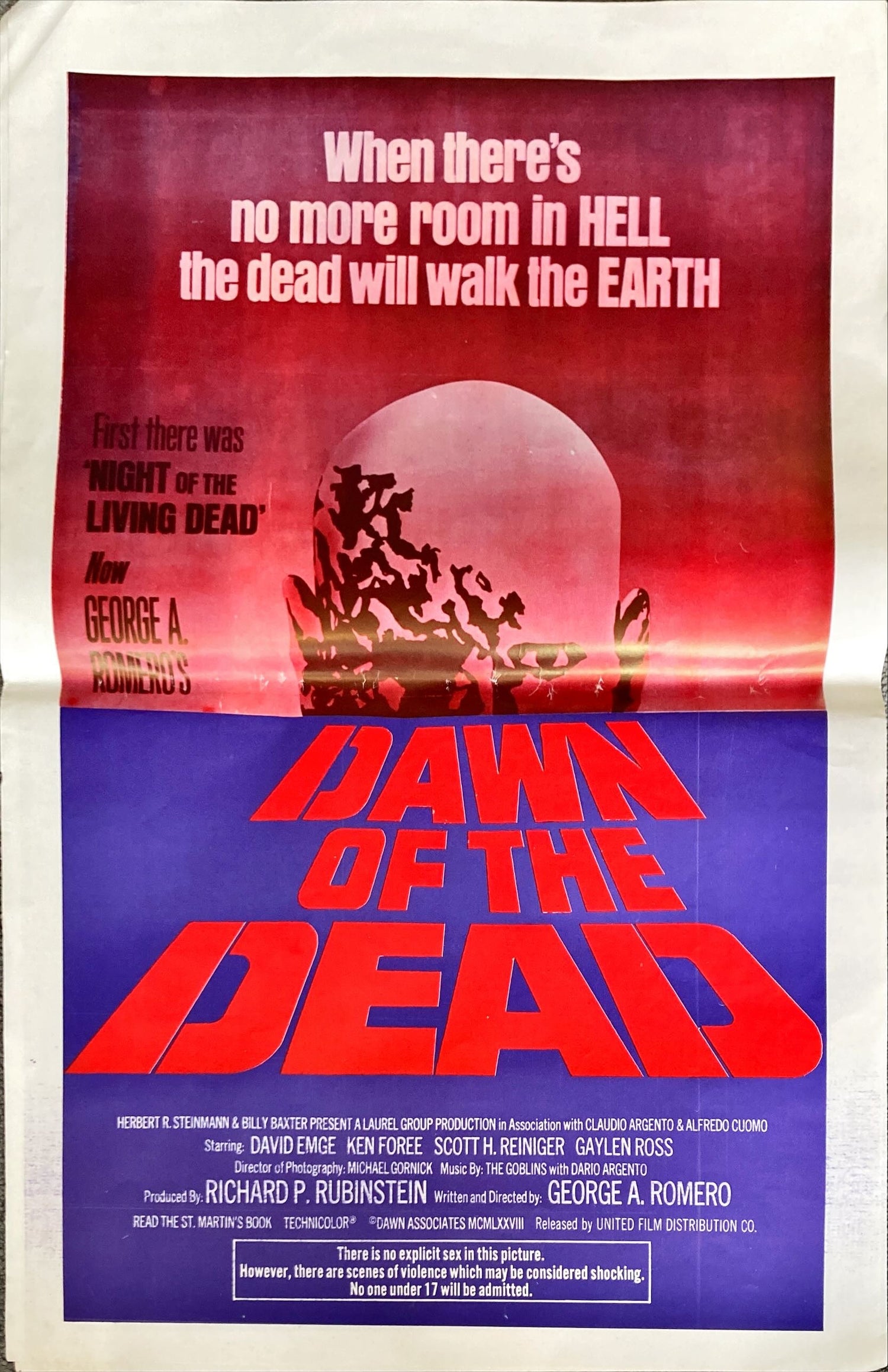 Dawn of The Dead (1978) - South America, Minii Poster – PosterCollectors.xyz