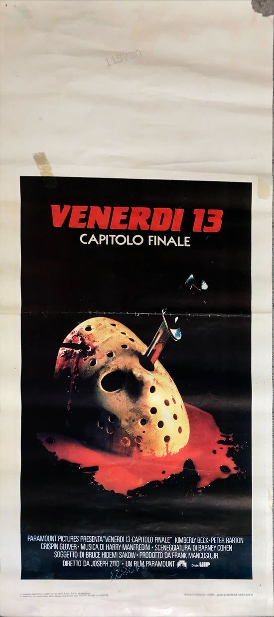 Friday 13th Final Chapter (1984) Original Locandina Movie Poster - ITA