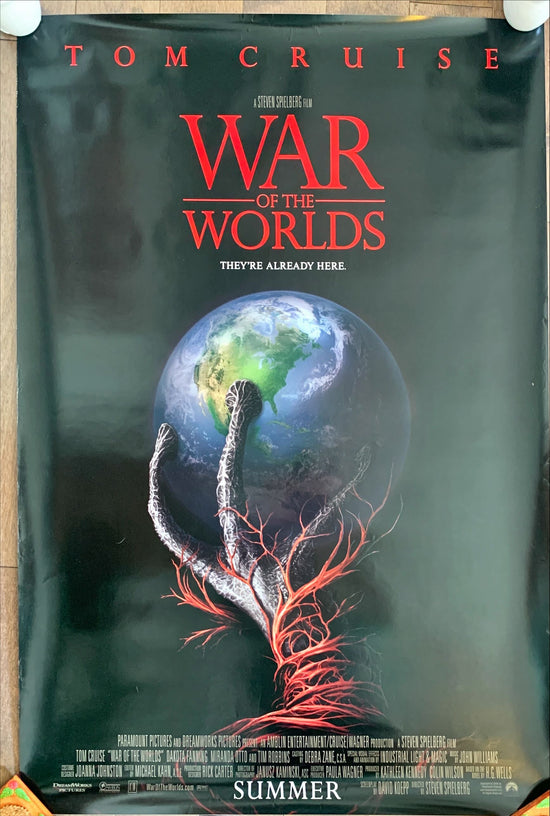 War of the worlds teaser movie poster, Spielberg