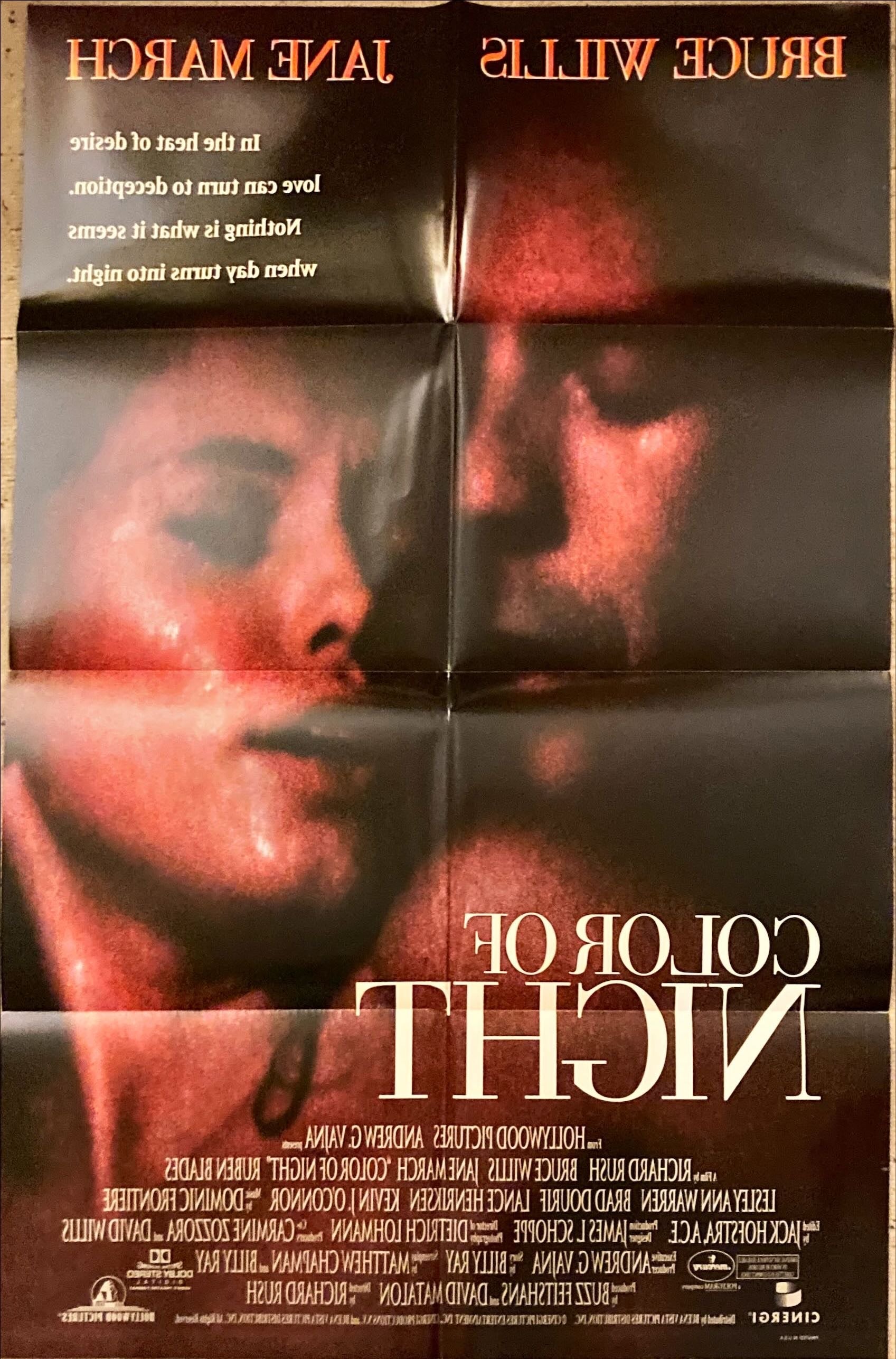 The Color of Night DS int'l 1sh '94 Bruce Willis