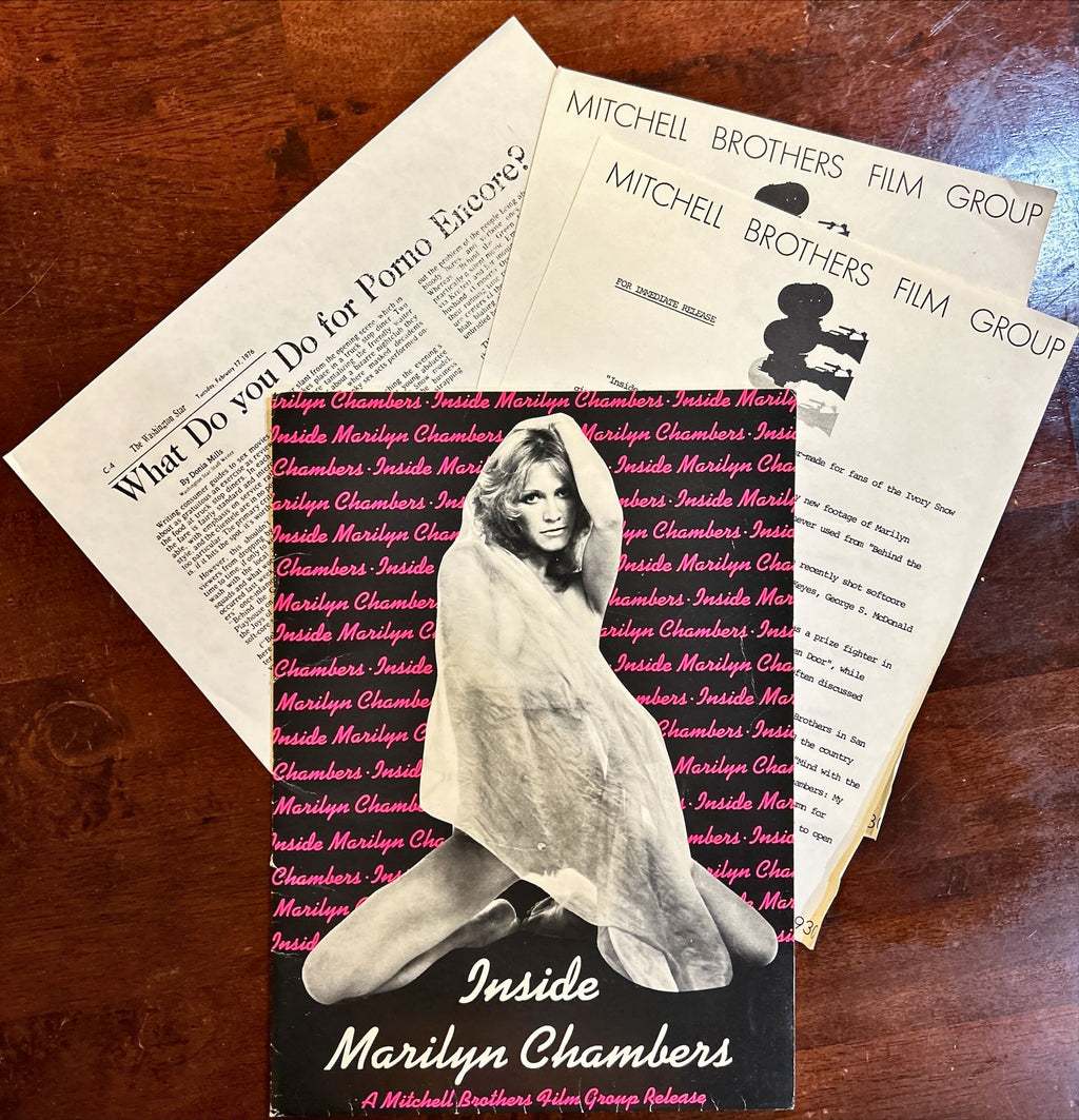 Inside Marilyn Chambers (1975) Original Presskit with 5 BW Stills