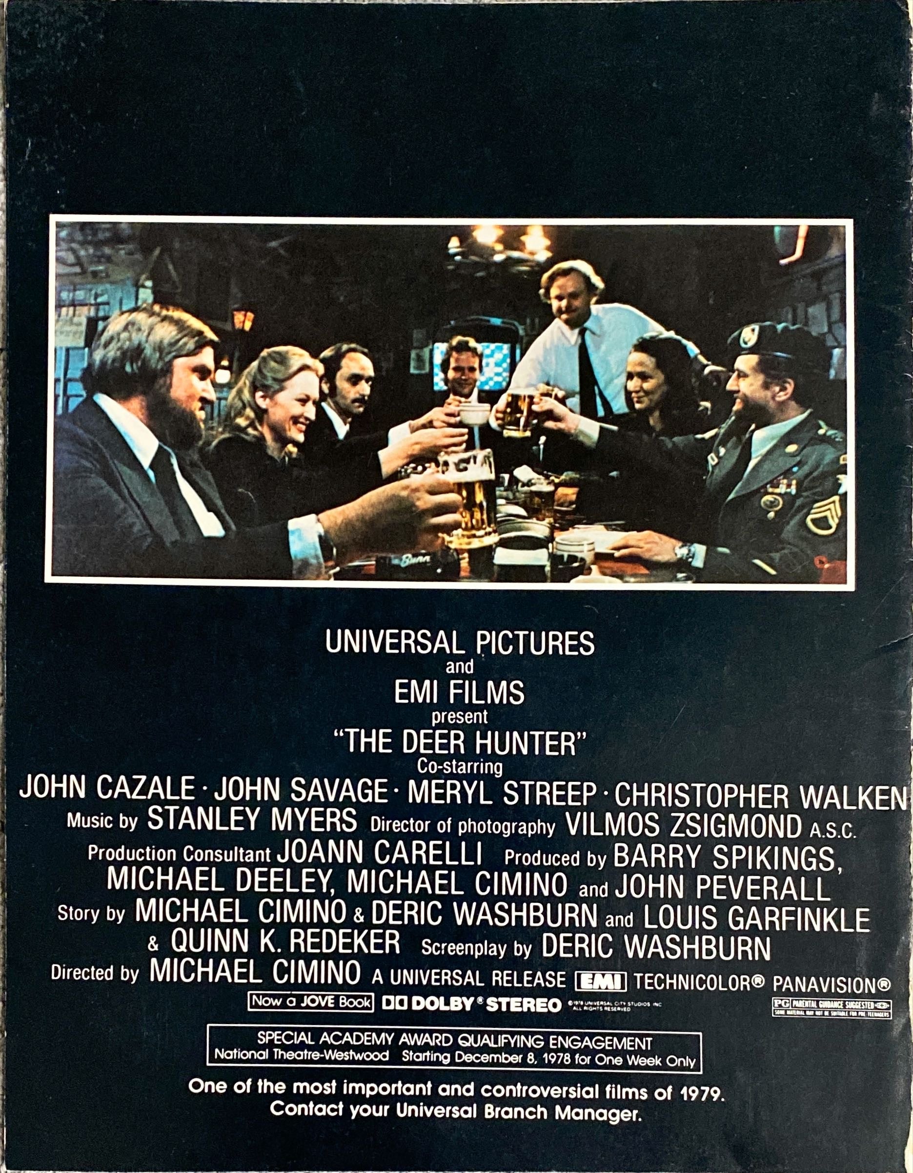 Deer Hunter (1978) One Sheet Movie Poster - Poster plus promo brochure