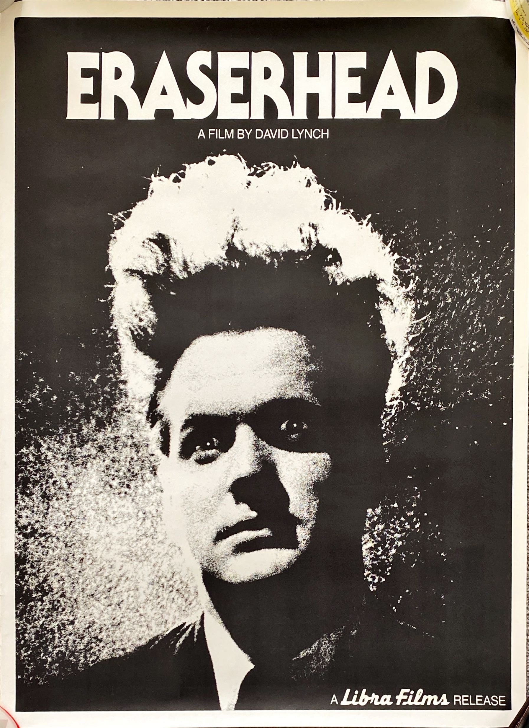 #T6-14 ERASERHEAD 17x22 special poster R1980s David Lynch