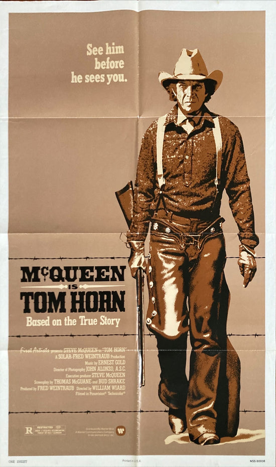 Tom Horn (1980) Original Movie Poster, Steve McQueen