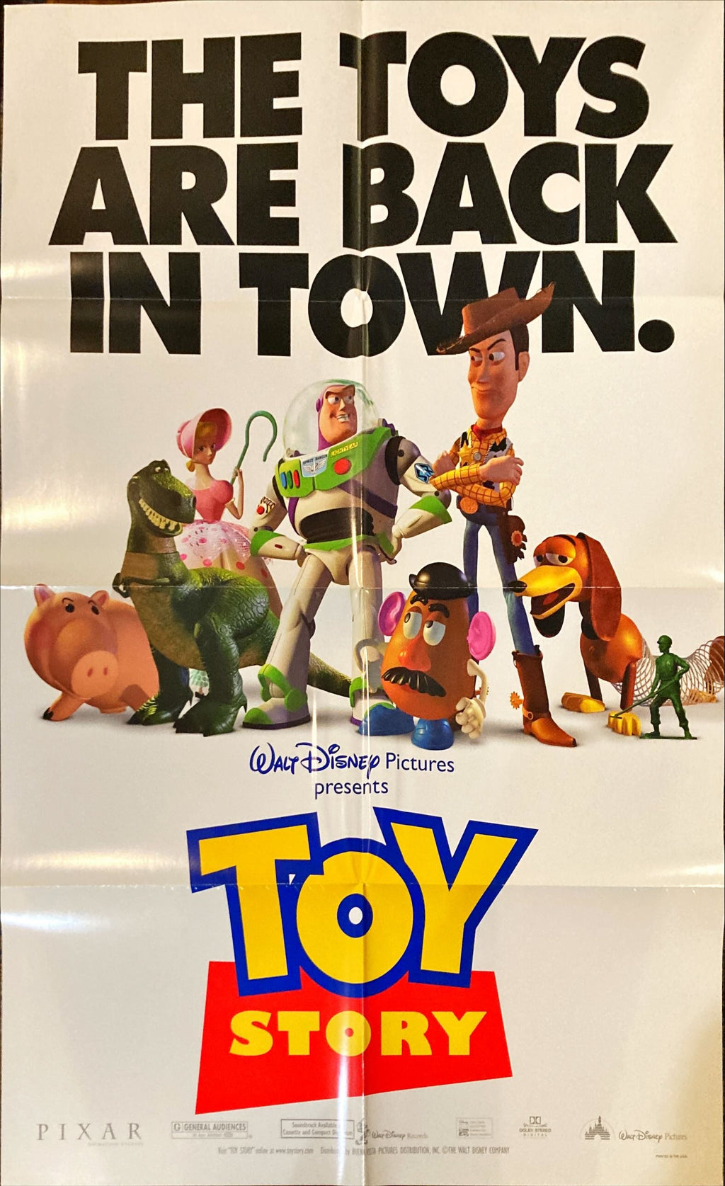 #2129 TOY STORY DS 1sh 1995 Disney & Pixar