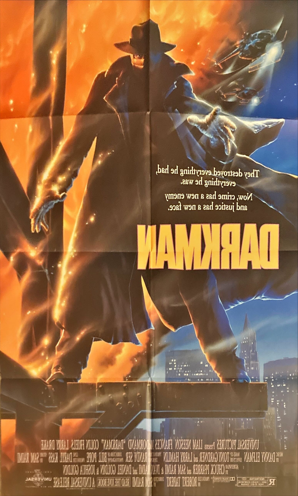 Darkman (1990) One Sheet Movie Poster - DS, Alvin art